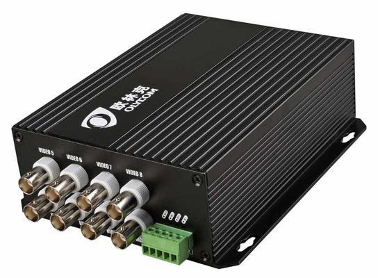 Convertitore video HD a fibra ottica da 1550 nm con RS485 Data 8ch Port 1080p AHD CVI TVI 20km Bnc Extender