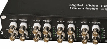 Trasmettitore e ricevitore di video ottico BNC Converter WDM Analog 16ch per telecamere CCTV digitali