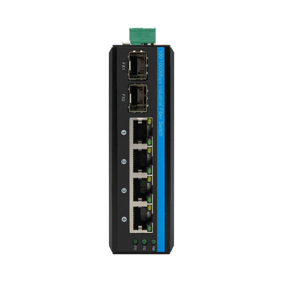 6 porte Gigabit Unmanaged POE Switch con 2 Sfp Fiber Switch DC48V Input