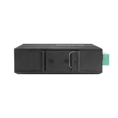 3 porte Gigabit Fiber Optic Media Converter 2KM-120KM 12v 24v Industrial Switch con SFP