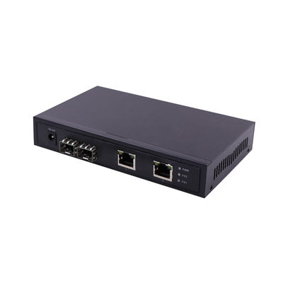 Commutatore a fibra ottica del porto 5V1A 4 non gestito con le scanalature di SFP 10/100/1000M