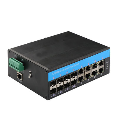 IP40 porto trattabile del commutatore 8 con 8 porti della fibra di SFP e 1 porto di console