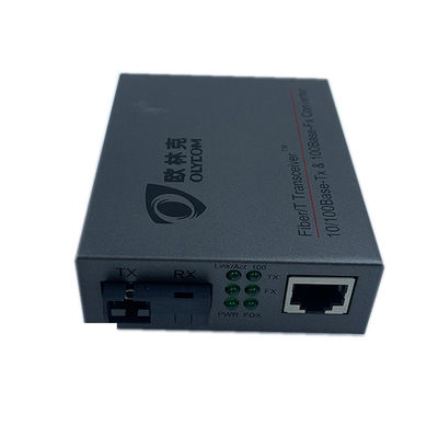 Controllo di flusso pieno duplex di Ethernet di Wdm del convertitore a fibra ottica veloce di media