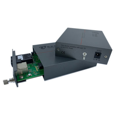 Ethernet veloce 1600byte al convertitore di Gigabit Ethernet, convertitore di media di singolo modo di 100km