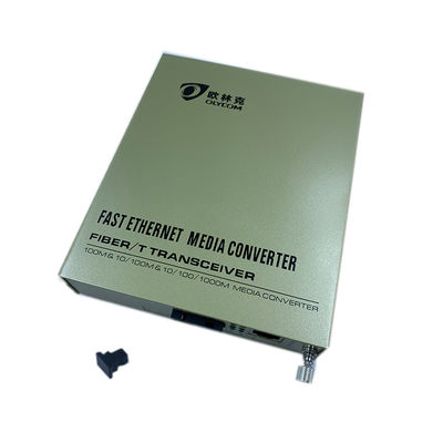 Convertitore di media della fibra del supporto di scaffale di WDM, 100Mbps convertitore della fibra Cat6