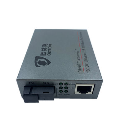 Convertitore non gestito DC48V 1310/1550nm di media di singolo modo di gigabit di POE