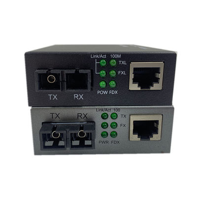 fibra doppia dello Sc di Ethernet di 10/100M POE PSE del convertitore a fibra ottica 48V di media per il IPC