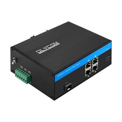 Commutatore industriale di Gigabit Ethernet del porto di rete 4, scanalatura di SFP del commutatore uno di gigabit della ferrovia di baccano