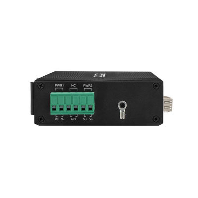 Commutatore industriale Poe, commutatore non gestito di Ethernet del porto 2 RJ45 della fibra IP40