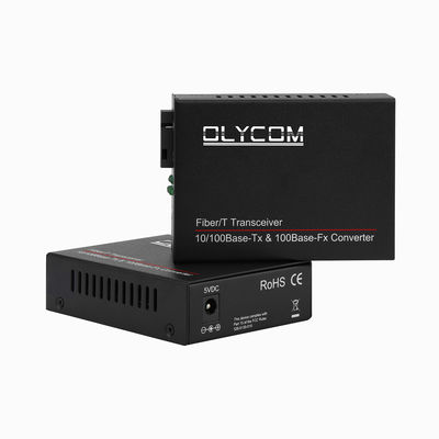 Controllo di flusso pieno duplex di Ethernet di Wdm del convertitore a fibra ottica veloce di media