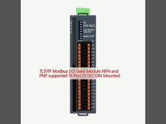 TCP/IP Modbus I/O Slave Module NPN e PNP supportato 16 Port DI DO DIN montato