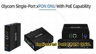 Olycom Industrial Gigabit porta singola xPON PoE ONU