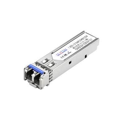 il ricetrasmettitore 1310nm di 1000Base-LX 1.25G SFP si raddoppia modo DDM del connettore 20KM di LC il singolo