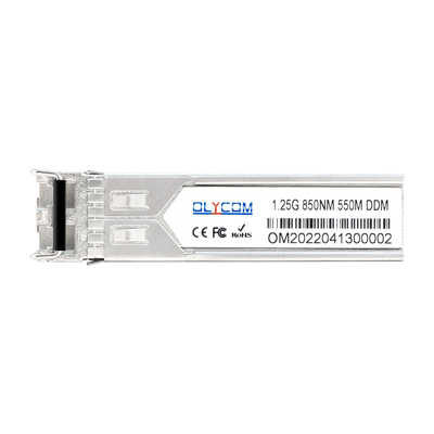 Modulo SFP industriale 1.25G 850nm Multimode 550m Duplex LC DDM per Switch Gigabit