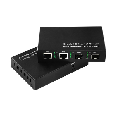 Gigabit Commercial Ethernet Switch 4 porte Sfp Fibra ottica non gestita DC5V