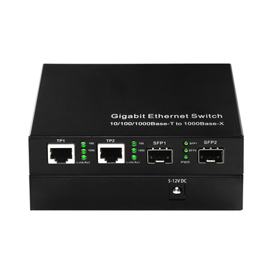 Switch a fibra ottica Ethernet commerciale 4 porte Sfp Gigabit non gestito