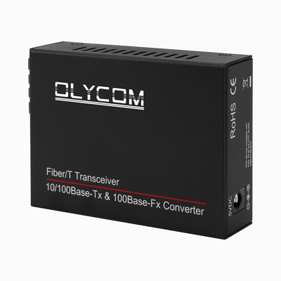 Convertitore multimediale in fibra ottica Gigabit monomodale Connettore SC duplex non gestito