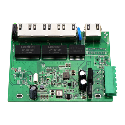 5 Port E-Mark Industrial Network Switch PCBA Gigabit Based Non gestito 12V 24V