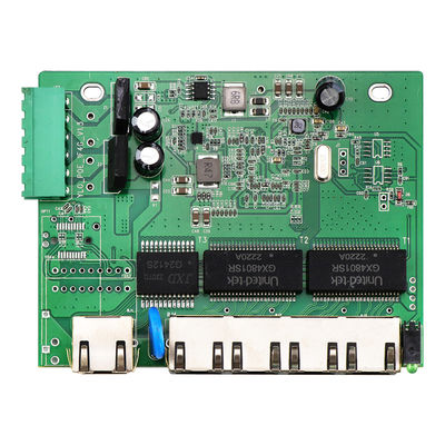 5 Port E-Mark Network Switch PCBA Gigabit Non gestito 12V 24V DIN Rail CE elencato