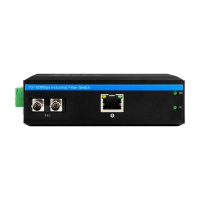 Mini Rugged Media Converter Gigabit Ethernet Unmanaged ST Fibra 30km Dual DC12V CE FCC