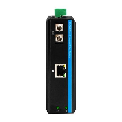 Mini Rugged Media Converter Gigabit Ethernet Unmanaged ST Fibra 30km Dual DC12V CE FCC