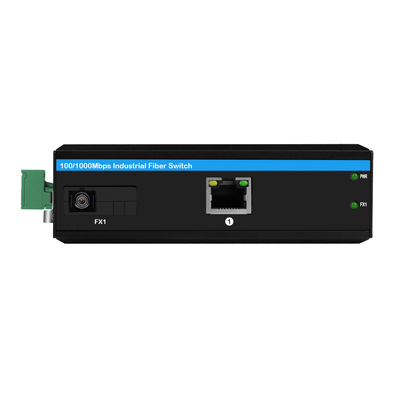 Convertitore multimediale POE industriale Gigabit Ethernet DC48V 30W Cassa robusta non gestita