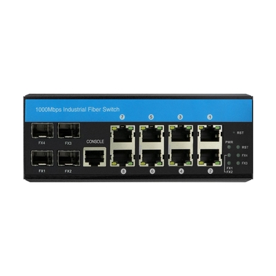 2.5G Lite Layer 3 Ring Managed Ethernet Switch 12 Port ERPS RSTP Din Rail montato
