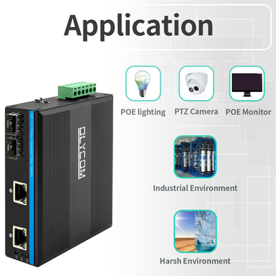 4 porte Gigabit Unmanaged Ethernet Switch 100/1000M Fibre Auto-Adaptive Din Rail