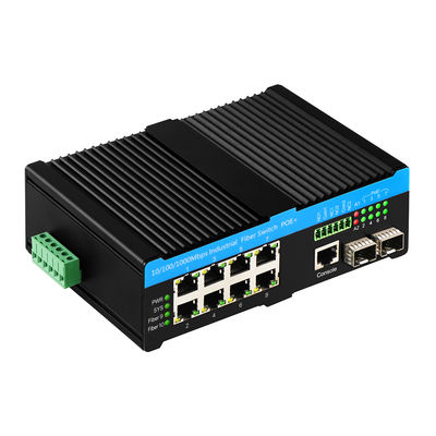 Gigabit 802.3bt PoE gestito 8 Port Switch 2.5G Fiber Web L2 gestito senza ventilatore 720W