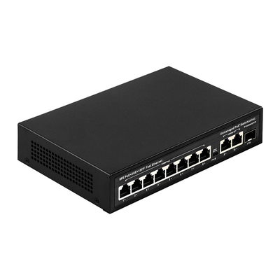 11 porto 100M Unmanaged Ethernet Switch con 8 porto AI 25 potere di PoE 120W del tester