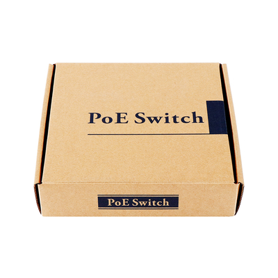 60W Unmanaged Network Switch 6 Port 10/100M LAN Port AC Input 250-Meter PoE