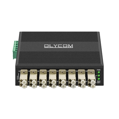 OM-FBS-44-MLC MULTIMODE OPTICAL BYPASS MODULE 8 PORT LC CONNECTOR DIN montato 12V 24V
