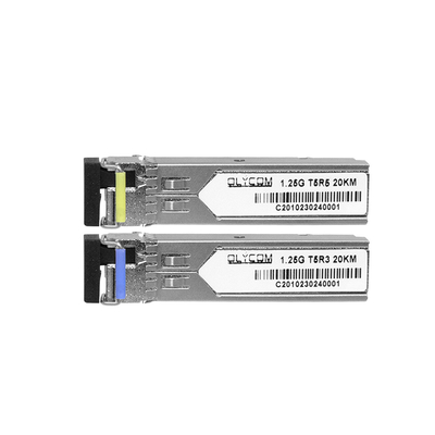 1.25G SFP Modulo Single-mode 1310nm/1550nm 20km Trasmettitore ottico simplex