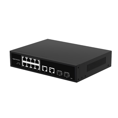 8 porte POE Gigabit Fiber Switch POE Watchdog con 4 porte SFP/RJ45 Uplink 120W