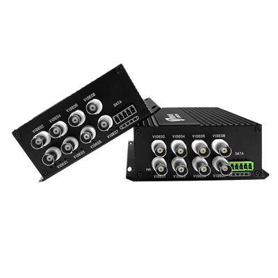 Convertitore ottico digitale dati RS485 a 8 canali 20 km per video per convertitore ottico per video AHD CVI TVI 1080p Monitoraggio CCTV