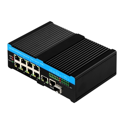 8 porte Gigabit PoE Managed Switch 802.3bt 90W con 1 SFP / Copper Uplink 480W Budget