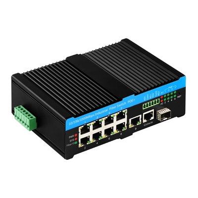 8 porte Gigabit PoE Managed Switch 802.3bt 90W con 1 SFP / Copper Uplink 480W Budget