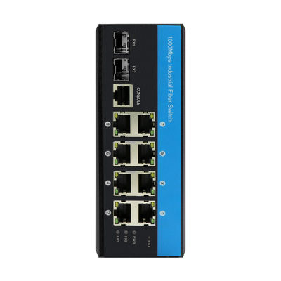 10 porte Gigabit POE Switch L2 gestito Vitesse chipset Rugged Ethernet Switch
