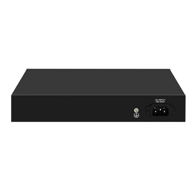 16 Port PoE Switch 10/100M Ethernet con 2 SFP/RJ45 Uplink per telecamere CCTV 300W Budget