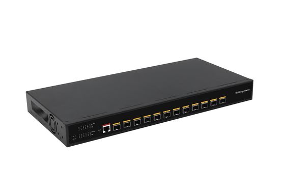Switch gestito L3 con 12 porte 10G in fibra, switch in fibra ottica con 12 porte SFP+