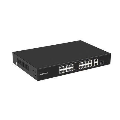 16 Port PoE Switch 250-Meter PoE Distanza 10/100M Supporto VLAN Modalità 300W Budget CE