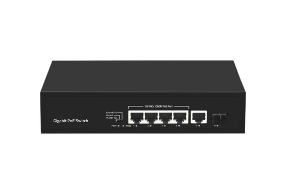 6 porte 10/100/1000mbps POE Fiber Switch con 4 porte Poe Ethernet Switch Manufacturer