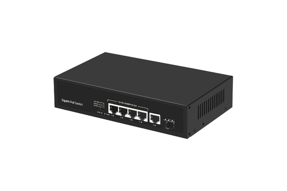 6 porte 10/100/1000mbps POE Fiber Switch con 4 porte Poe Ethernet Switch Manufacturer