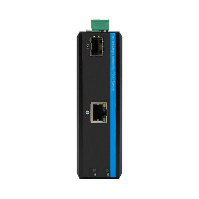 interruttore POE esterno Fast Ethernet 2 porte 10/100Mbps 1 RJ45+1 fibra sfp Fiber Media Converter