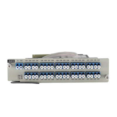 1U rack 100 GHz AWG 40 lunghezze d'onda Multiplexing/Demultiplexing Card per sistemi DWDM ad alta capacità