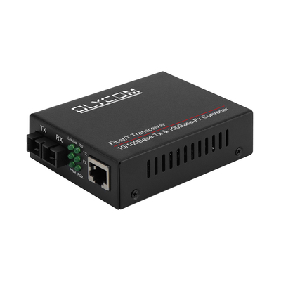10/100mbps media in fibra ottica Trasmettitore 1310nm Media Converter MM 2km