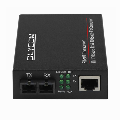 10/100mbps media in fibra ottica Trasmettitore 1310nm Media Converter MM 2km