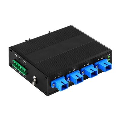 4 canali di bypass ottico industriale con ingresso Din Rail DC24V e bassa perdita di inserimento per le telecomunicazioni
