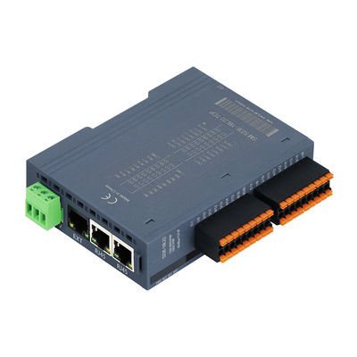 Modulo PLC IO con 3 porte RJ45 Modbus-TCP/IP con 16DI+16DO e alimentazione 24VDC per controllo industriale