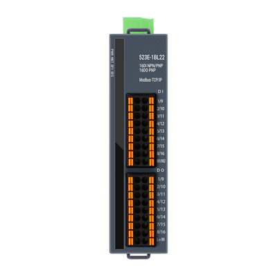 Modulo PLC IO con 3 porte RJ45 Modbus-TCP/IP con 16DI+16DO e alimentazione 24VDC per controllo industriale